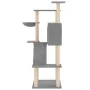 Cat scratching post with light gray sisal posts 143 cm by vidaXL, Cat furniture - Ref: Foro24-171730, Price: 53,31 €, Discoun...