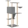 Cat scratching post with light gray sisal posts 143 cm by vidaXL, Cat furniture - Ref: Foro24-171730, Price: 53,31 €, Discoun...
