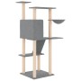 Katzenkratzbaum mit hellgrauen Sisalstämmen, 143 cm von vidaXL, Katzenmöbel - Ref: Foro24-171730, Preis: 48,84 €, Rabatt: %