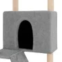 Cat scratching post with light gray sisal posts 143 cm by vidaXL, Cat furniture - Ref: Foro24-171730, Price: 53,31 €, Discoun...