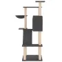 Cat scratching post with dark gray sisal posts 143 cm by vidaXL, Cat furniture - Ref: Foro24-171731, Price: 56,81 €, Discount: %