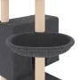 Cat scratching post with dark gray sisal posts 143 cm by vidaXL, Cat furniture - Ref: Foro24-171731, Price: 56,81 €, Discount: %