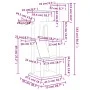 Rascador para gatos con postes de sisal gris oscuro 143 cm de vidaXL, Mobiliario para gatos - Ref: Foro24-171731, Precio: 56,...