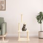 Katzenkratzbaum mit cremefarbenen Sisalstämmen, 111 cm von vidaXL, Katzenmöbel - Ref: Foro24-171732, Preis: 39,93 €, Rabatt: %