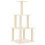 Cat scratching post with cream sisal posts 111 cm by vidaXL, Cat furniture - Ref: Foro24-171732, Price: 40,63 €, Discount: %