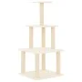 Cat scratching post with cream sisal posts 111 cm by vidaXL, Cat furniture - Ref: Foro24-171732, Price: 40,63 €, Discount: %