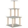 Cat scratching post with light gray sisal posts 111 cm by vidaXL, Cat furniture - Ref: Foro24-171733, Price: 40,54 €, Discoun...