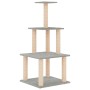 Katzenkratzbaum mit hellgrauen Sisalstämmen, 111 cm von vidaXL, Katzenmöbel - Ref: Foro24-171733, Preis: 39,78 €, Rabatt: %