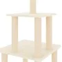 Cat scratching post with cream sisal posts 111 cm by vidaXL, Cat furniture - Ref: Foro24-171732, Price: 40,63 €, Discount: %