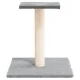 Poste rascador para gatos con plataforma gris claro 38 cm de vidaXL, Mobiliario para gatos - Ref: Foro24-171736, Precio: 17,7...