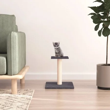 Cat scratching post with dark gray platform 38 cm by vidaXL, Cat furniture - Ref: Foro24-171737, Price: 21,50 €, Discount: %