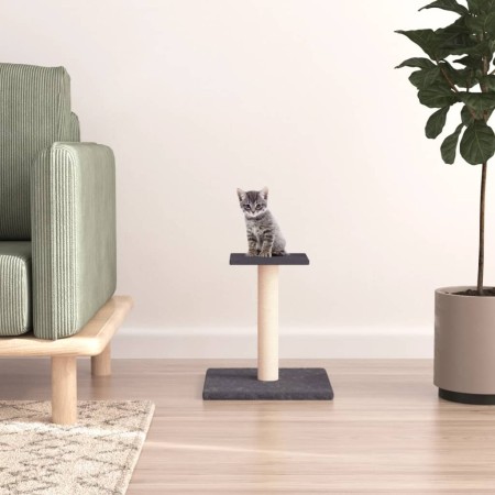 Katzenkratzbaum mit dunkelgrauer Plattform 38 cm von vidaXL, Katzenmöbel - Ref: Foro24-171737, Preis: 21,73 €, Rabatt: %