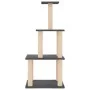 Katzenkratzbaum mit dunkelgrauen Sisalpfosten 111 cm von vidaXL, Katzenmöbel - Ref: Foro24-171734, Preis: 43,92 €, Rabatt: %