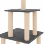 Katzenkratzbaum mit dunkelgrauen Sisalpfosten 111 cm von vidaXL, Katzenmöbel - Ref: Foro24-171734, Preis: 43,92 €, Rabatt: %