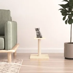 Cat scratching post with cream platform 38 cm by vidaXL, Cat furniture - Ref: Foro24-171735, Price: 18,82 €, Discount: %