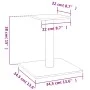 Katzenkratzbaum mit cremefarbener Plattform 38 cm von vidaXL, Katzenmöbel - Ref: Foro24-171735, Preis: 18,76 €, Rabatt: %