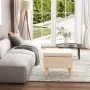 Hocker mit Holzbeinen, gepolstert mit cremefarbenem Stoff von vidaXL, Klapphocker und Stühle - Ref: Foro24-329434, Preis: 68,...