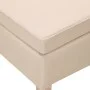 Stool with wooden legs upholstered in cream fabric by vidaXL, Folding stools and chairs - Ref: Foro24-329434, Price: 68,28 €,...