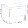 Hocker mit Holzbeinen, gepolstert mit cremefarbenem Stoff von vidaXL, Klapphocker und Stühle - Ref: Foro24-329434, Preis: 69,...
