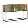 Solid recycled wood console table 120x30x75 cm by vidaXL, Side tables - Ref: Foro24-320822, Price: 139,90 €, Discount: %