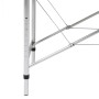 Cremeweißer, klappbarer 4-Körper-Massagetisch aus Aluminium von vidaXL, Massageliegen - Ref: Foro24-110100, Preis: 219,01 €, ...