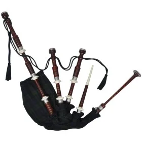 Scottish bagpipe Great Highlands green and black tartan Black Watch by vidaXL, Bagpipes - Ref: Foro24-70044, Price: 139,21 €,...