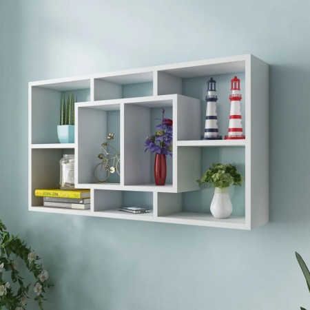 Hängeregal mit 8 weißen Fächern von vidaXL, Regale und Regale - Ref: Foro24-242548, Preis: 42,71 €, Rabatt: %