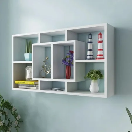 Suspended shelf with 8 white compartments by vidaXL, Shelves and shelves - Ref: Foro24-242548, Price: 56,14 €, Discount: %