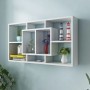 Hängeregal mit 8 weißen Fächern von vidaXL, Regale und Regale - Ref: Foro24-242548, Preis: 42,71 €, Rabatt: %