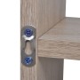 Suspended shelf with 8 compartments in oak color by vidaXL, Shelves and shelves - Ref: Foro24-242549, Price: 46,91 €, Discoun...