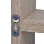 Suspended shelf with 8 compartments in oak color by vidaXL, Shelves and shelves - Ref: Foro24-242549, Price: 45,60 €, Discoun...
