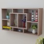 Suspended shelf with 8 compartments in oak color by vidaXL, Shelves and shelves - Ref: Foro24-242549, Price: 46,91 €, Discoun...