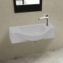 Weißes Keramikwaschbecken mit Hahnloch von vidaXL, Sinkt - Ref: Foro24-141930, Preis: 66,48 €, Rabatt: %
