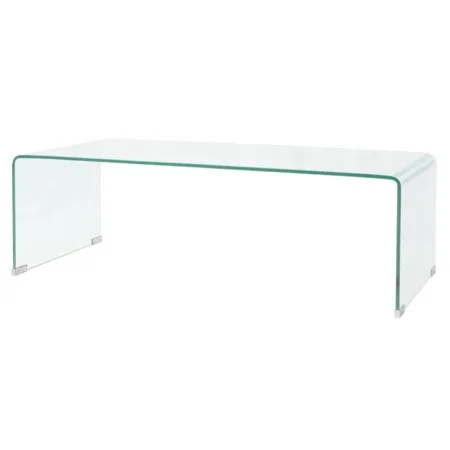 Tempered glass transparent coffee table 98x45x30 cm by vidaXL, Coffee table - Ref: Foro24-244189, Price: 200,38 €, Discount: %