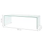 Tempered glass transparent coffee table 98x45x30 cm by vidaXL, Coffee table - Ref: Foro24-244189, Price: 203,07 €, Discount: %