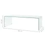 Tempered glass transparent coffee table 98x45x30 cm by vidaXL, Coffee table - Ref: Foro24-244189, Price: 200,38 €, Discount: %