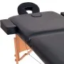 Folding massage table 2 zones 10 cm thick black by vidaXL, massage tables - Ref: Foro24-110151, Price: 223,10 €, Discount: %