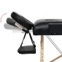 Folding massage table 2 zones 10 cm thick black by vidaXL, massage tables - Ref: Foro24-110151, Price: 223,10 €, Discount: %