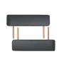 Folding massage table 2 zones 10 cm thick black by vidaXL, massage tables - Ref: Foro24-110151, Price: 223,10 €, Discount: %