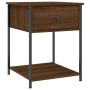 Mesita de noche madera de ingeniería marrón roble 44x45x58 cm de vidaXL, Mesitas de noche - Ref: Foro24-825851, Precio: 41,55 €
