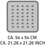 RIDDER Non-slip bath mat Plattfuß 54x54 cm gray 67287 by RIDDER, Rugs and bath mats - Ref: Foro24-421559, Price: 21,07 €, Dis...