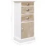 Beistellschrank aus Paulownia-Holz, 38 x 28 x 86 cm von vidaXL, Schubladen - Ref: Foro24-284075, Preis: 138,67 €, Rabatt: %