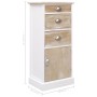 Paulownia wood auxiliary cabinet 38x28x86 cm by vidaXL, Drawers - Ref: Foro24-284075, Price: 141,68 €, Discount: %