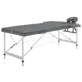 Massageliege 3 Zonen anthrazitfarbene Aluminiumstruktur 186x68 cm von vidaXL, Massageliegen - Ref: Foro24-110175, Preis: 169,...