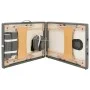 Massage bed 2 zones, anthracite wood structure, 186x68 cm by vidaXL, massage tables - Ref: Foro24-110171, Price: 162,39 €, Di...