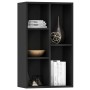 Schwarzes Sperrholzregal/Sideboard 50x25x80 cm von vidaXL, Bücherregale und Regale - Ref: Foro24-800163, Preis: 48,25 €, Raba...