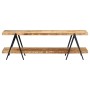 Mueble para TV de madera maciza de mango 160x40x50 cm