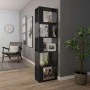 Schwarzes Sperrholzregal/Trennwand, 45 x 24 x 159 cm von vidaXL, Bücherregale und Regale - Ref: Foro24-800109, Preis: 61,60 €...
