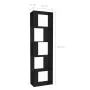 Estantería/divisor madera contrachapada negro 45x24x159 cm de vidaXL, Librerías y estanterías - Ref: Foro24-800109, Precio: 6...