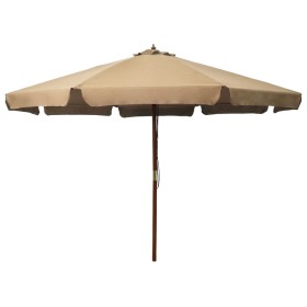 Gartenschirm mit taupefarbenem Holzmast 330 cm von vidaXL, Sonnenschirme - Ref: Foro24-47215, Preis: 126,64 €, Rabatt: %